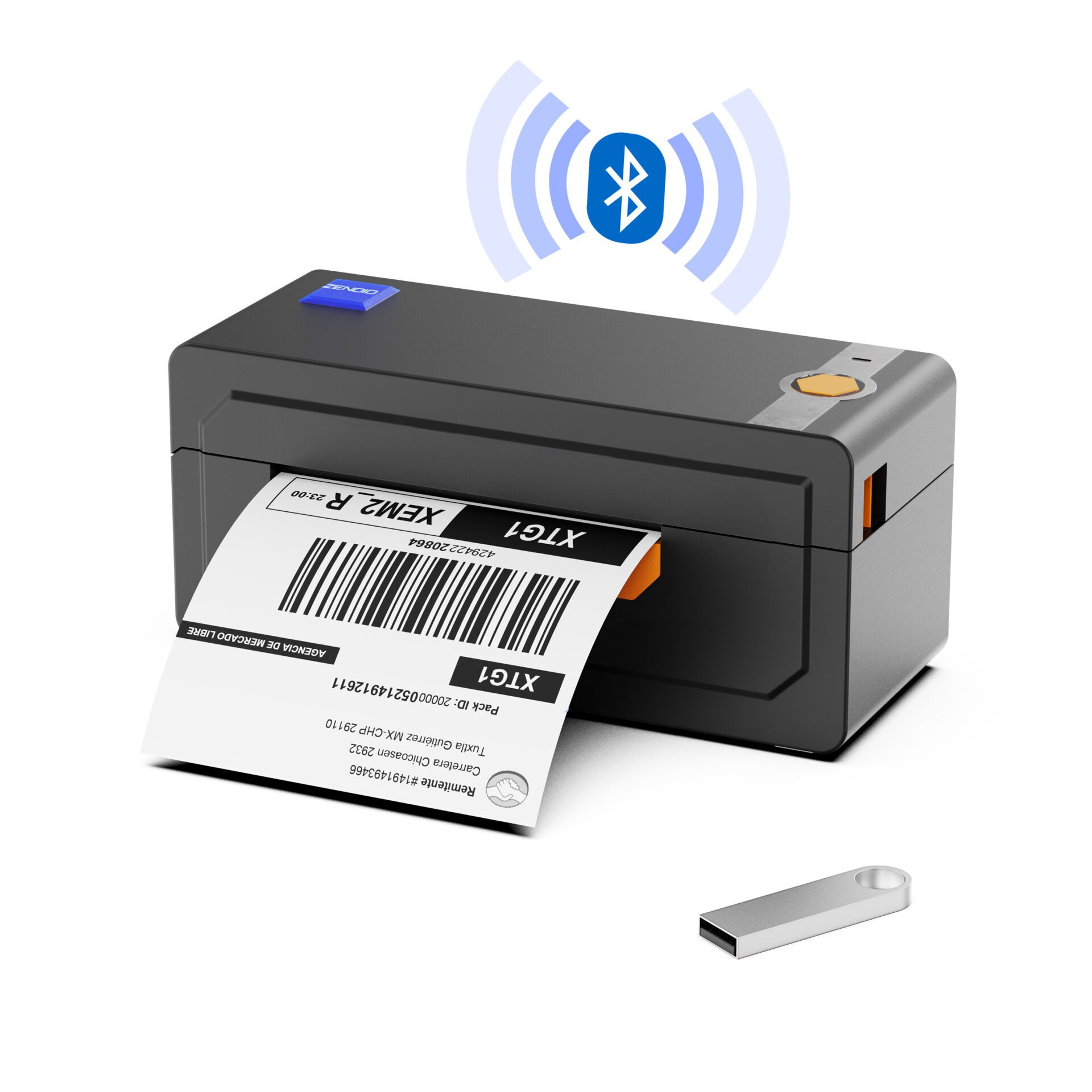 Impresora Térmica de Etiquetas ZENDIO Z-474 USB + Bluetooth - ZENDIO